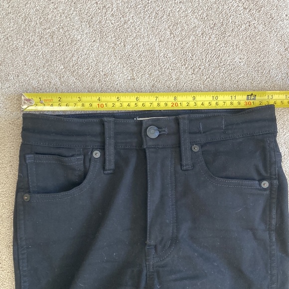 10” High- Rise Women Skinny Jeans Black Sz 24 Madewell - Picture 10 of 16